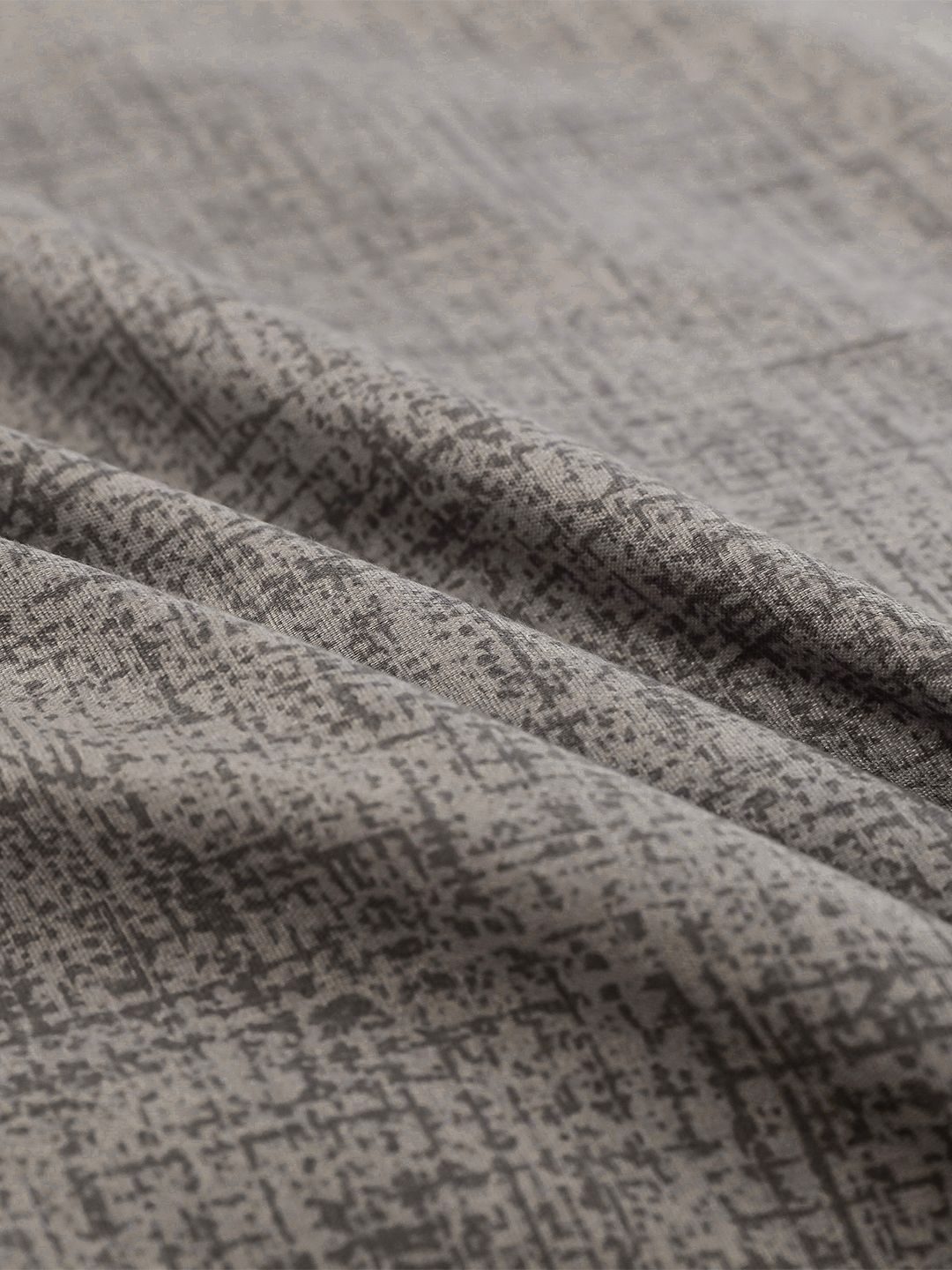 Story@home Brown Abstract Printed 240 TC Satin Finish Queen Bedsheet Set