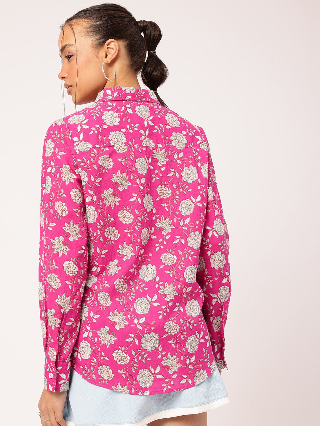 DressBerry Pattern Play Floral Print Shirt