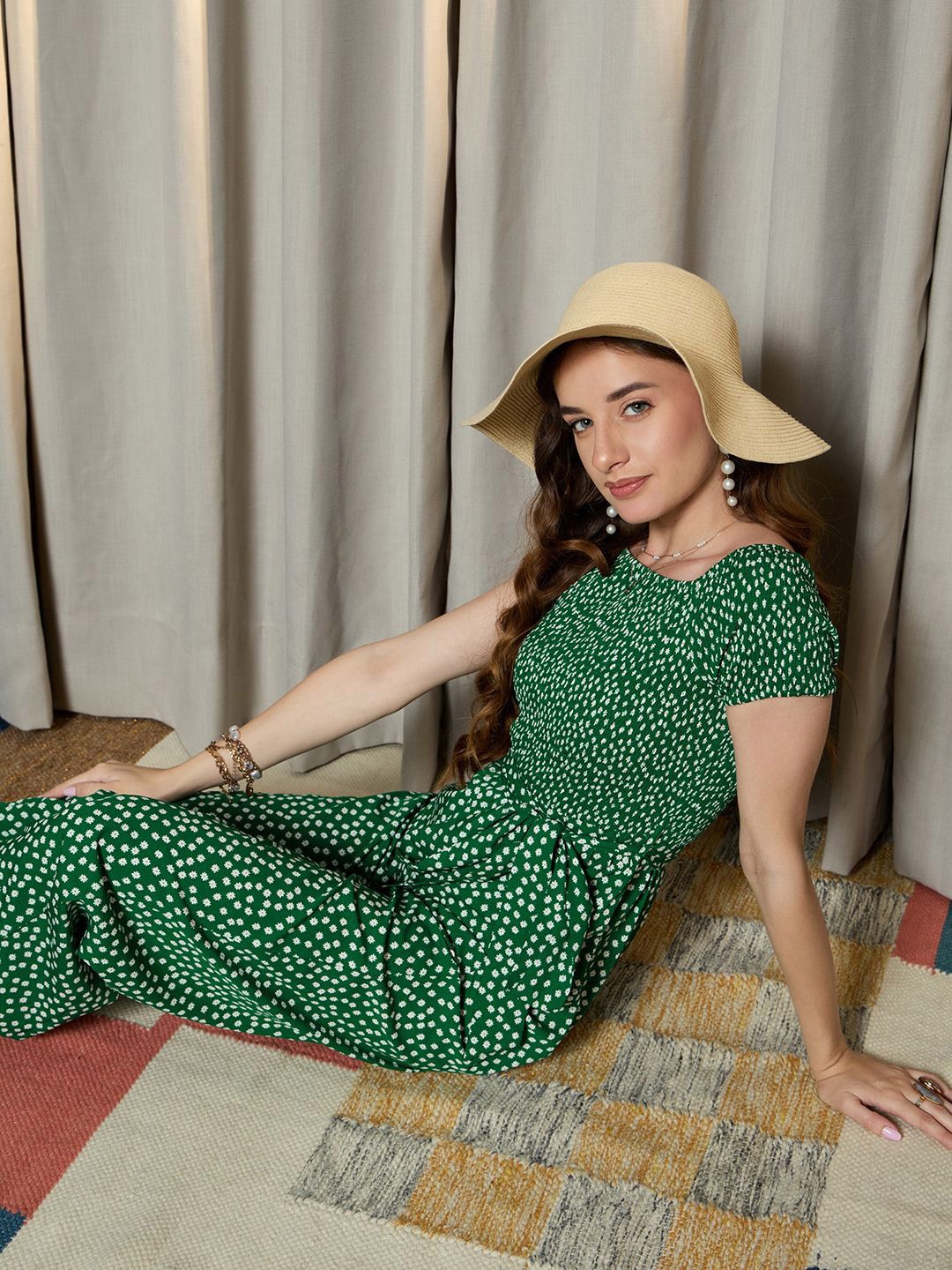 Berrylush Women Printed Culotte Jumpsuit