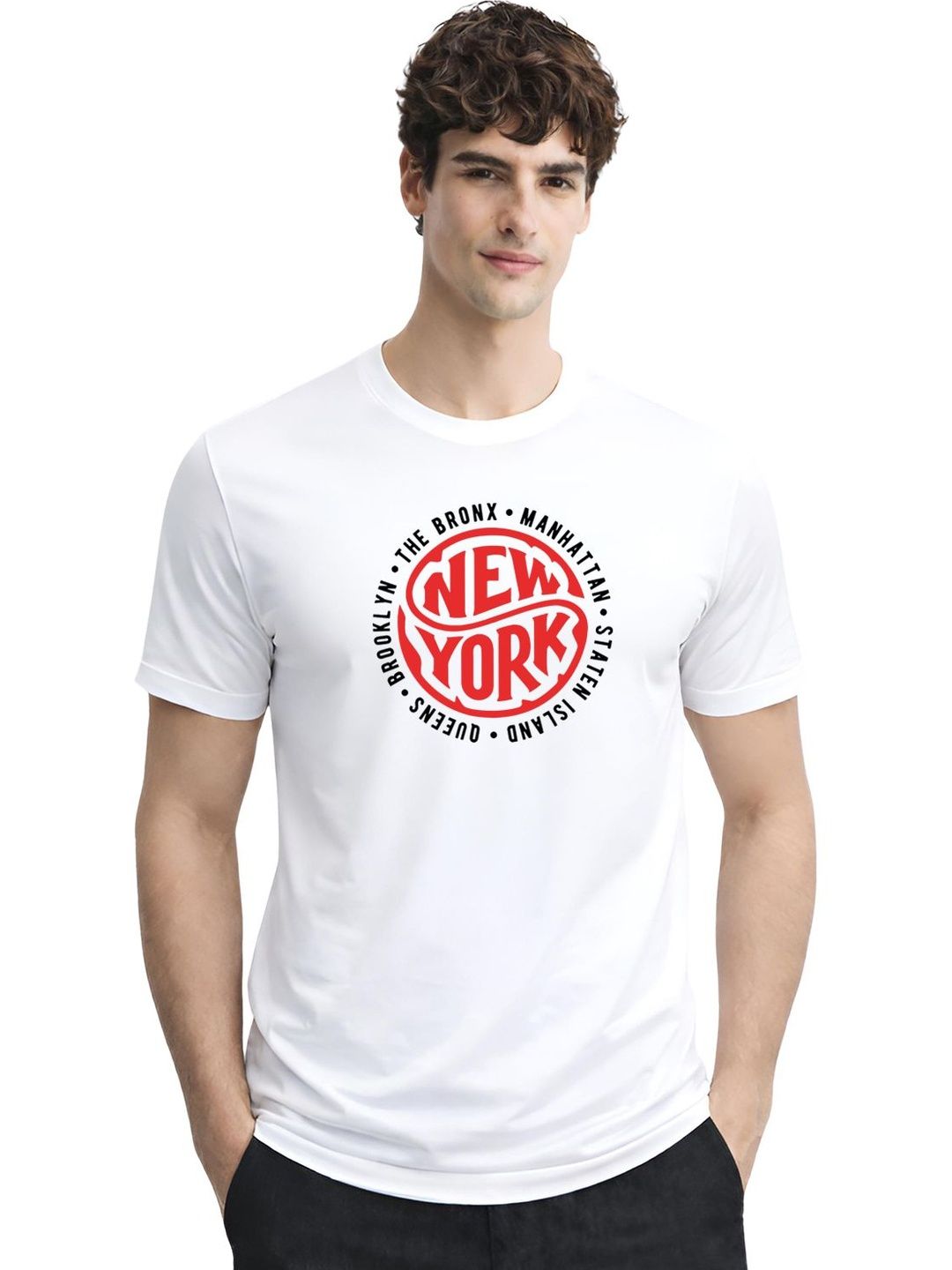 ADRO Men Typography Printed T-shirt
