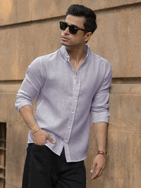 Powerlook Men Solid Button-Down Collar Casual Shirt