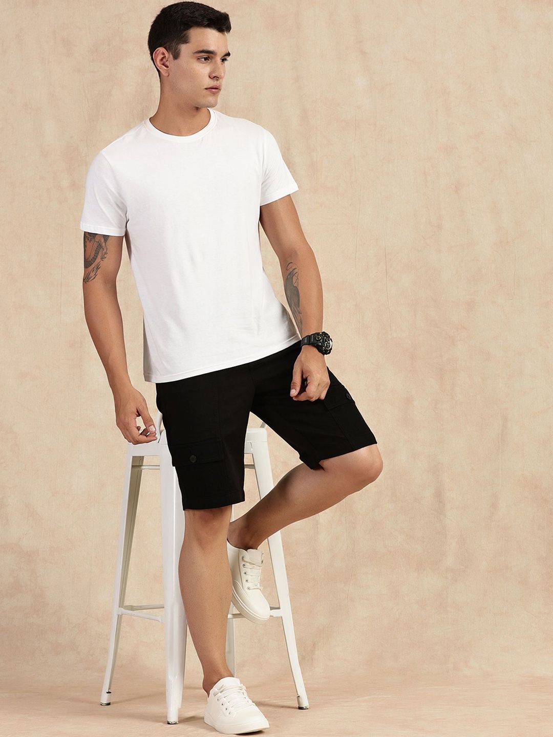 Thomas Scott Men Regular Fit Mid-Rise Shorts