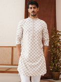 Jompers Men Geometric Embroidered Sequinned Kurta