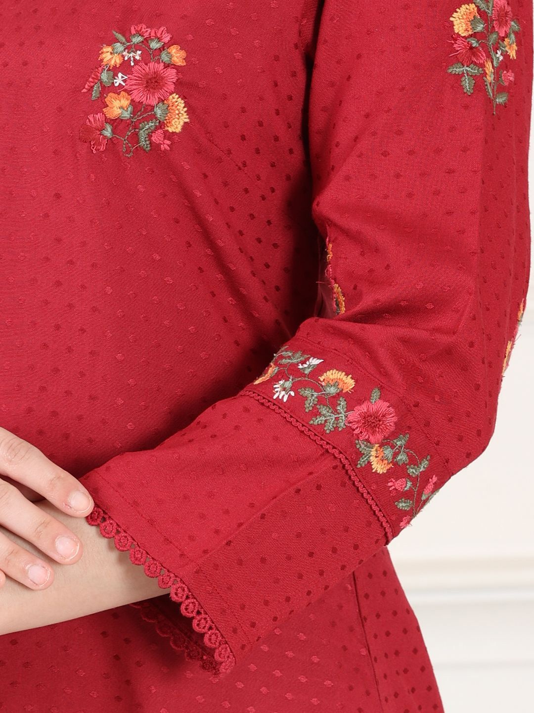 W Women Embellished Sequinned Kurta