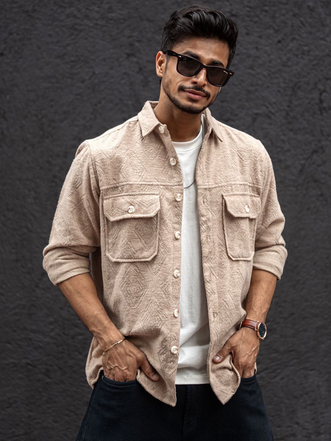 Powerlook Men Opaque Casual Shirt