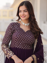 KALINI Women Geometric Printed Georgette Anarkali Kurta