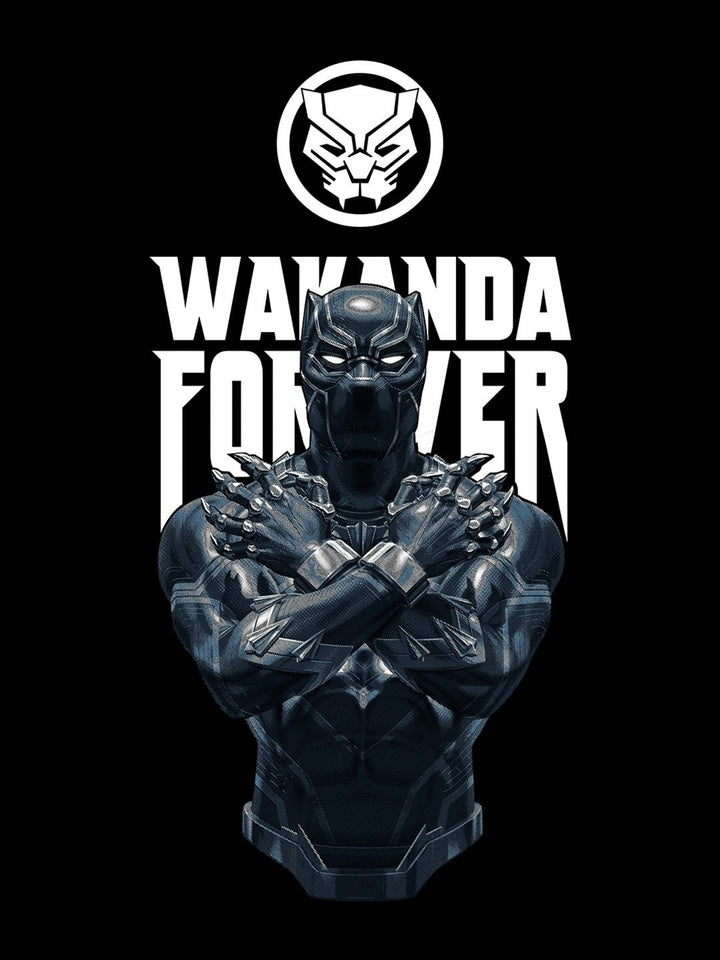 Bewakoof Pure Cotton Black Printed T-shirt