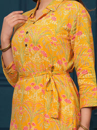 Indo Era Printed Tunic With Trousers Co-Ords