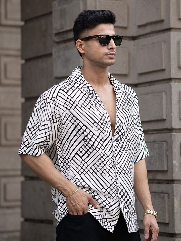 Powerlook Men Tartan Checks Opaque Printed Casual Shirt
