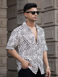 Powerlook Men Tartan Checks Opaque Printed Casual Shirt