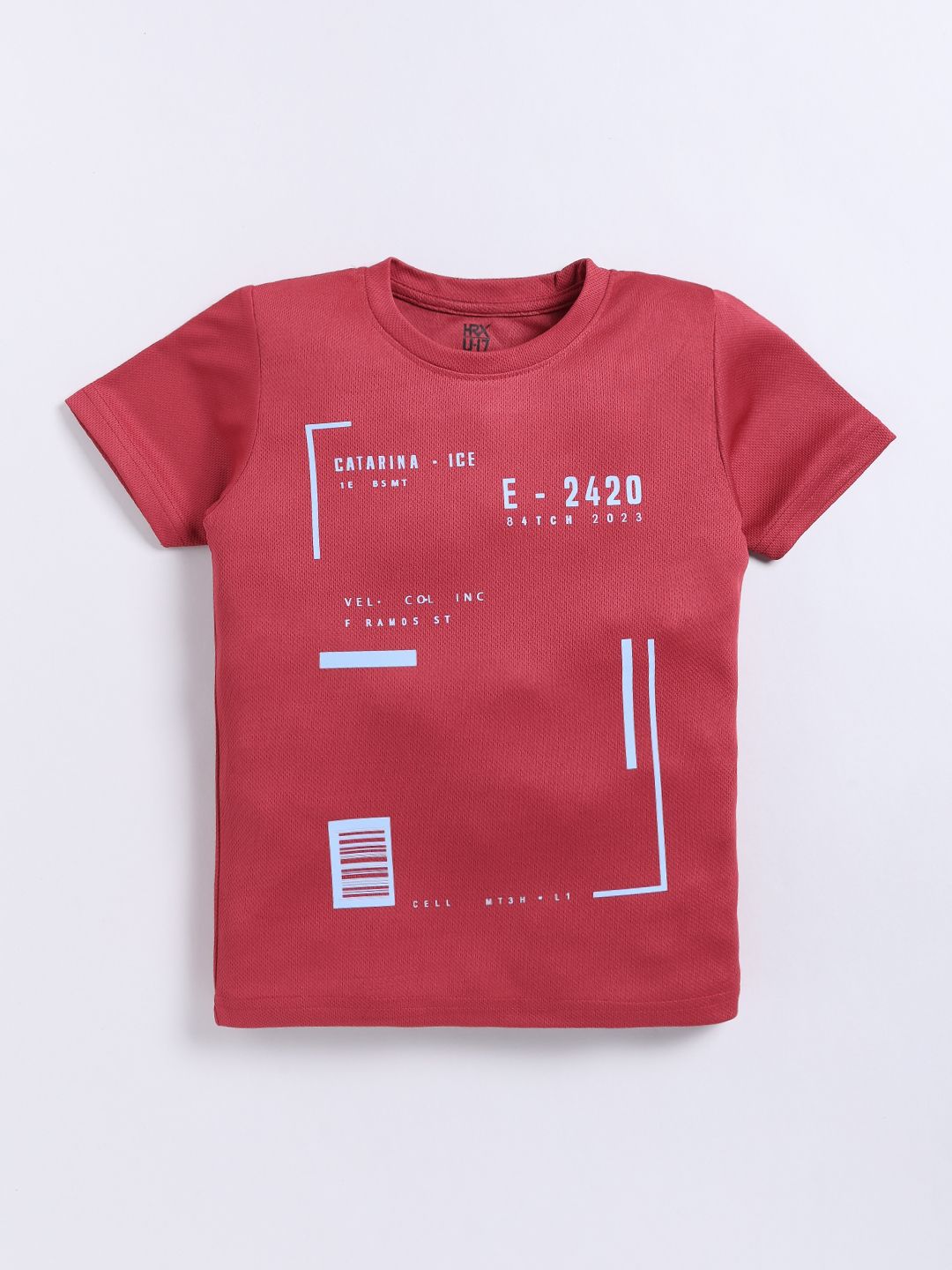 HRX by Hrithik Roshan Boys Typography Printed Rapid-Dry T-shirt