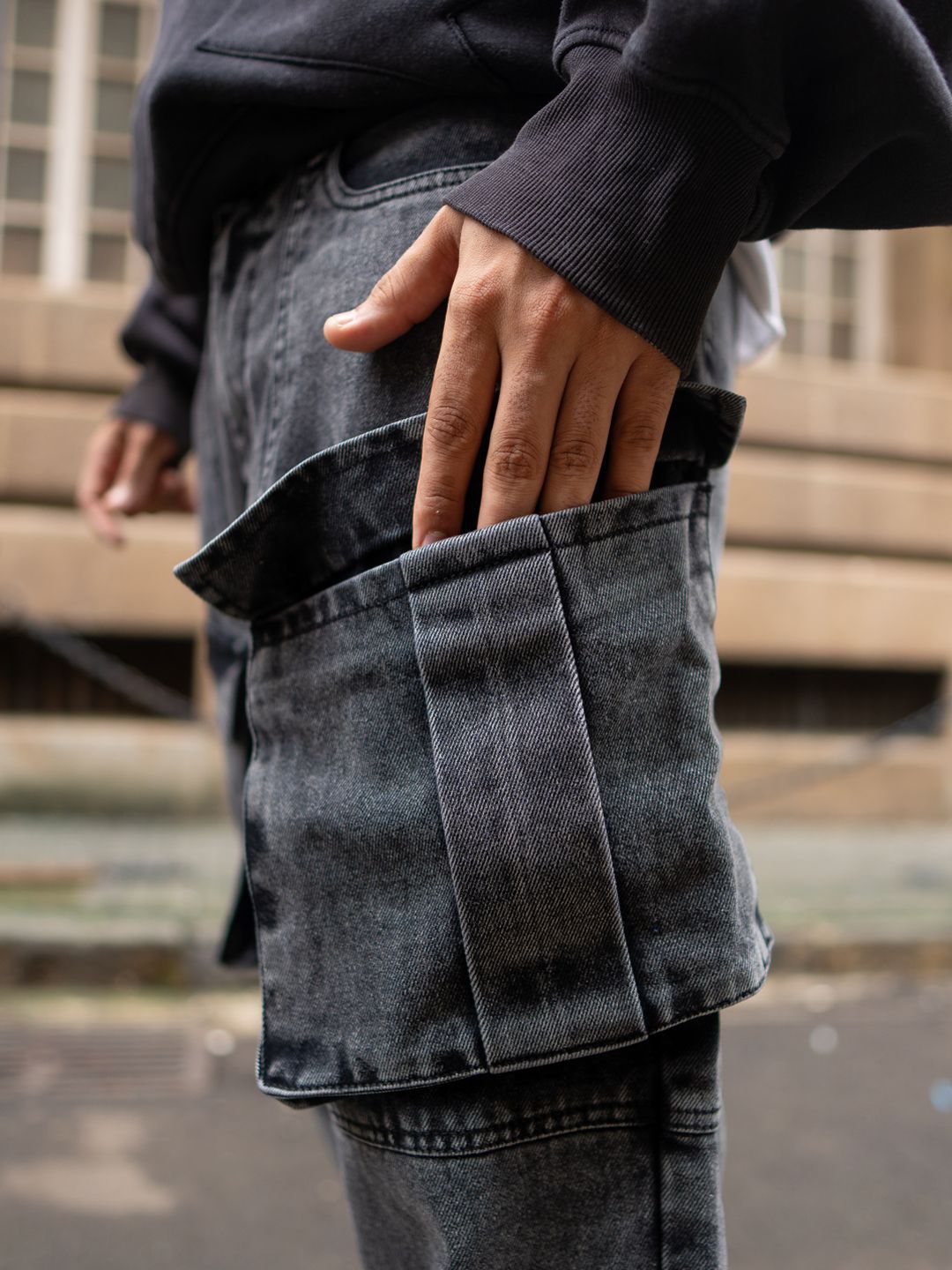 Powerlook Men Loose Fit Cargos Jeans