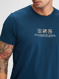 SPYKAR Men Typography Applique Slim Fit T-shirt