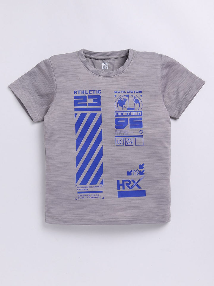HRX by Hrithik Roshan Boys Typography Printed T-shirt