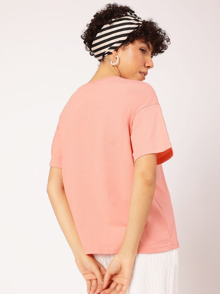 DressBerry Candy Crush Conversational Print Relaxed T-shirt