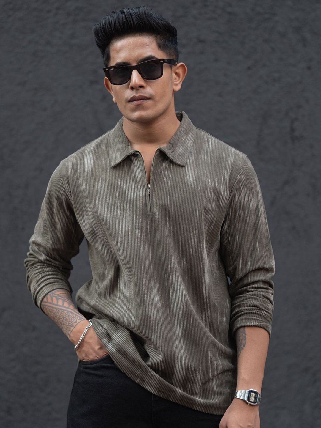 Powerlook Men Polo Collar T-shirt