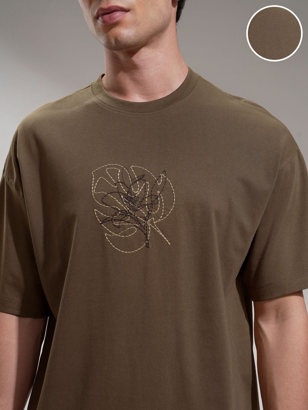 HIGHLANDER Men Drop-Shoulder Sleeves T-shirt