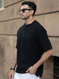 Powerlook Men Drop-Shoulder Sleeves T-shirt