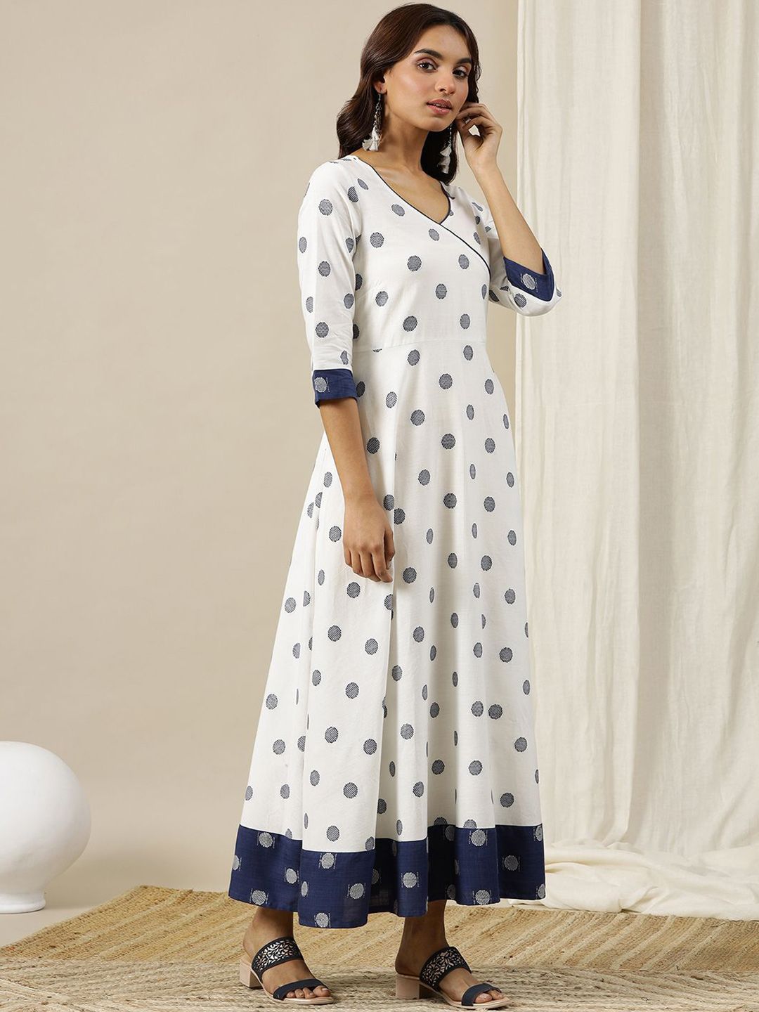 AURELIA Polka Dot Print Maxi Dress