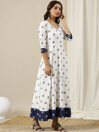 AURELIA Polka Dot Print Maxi Dress