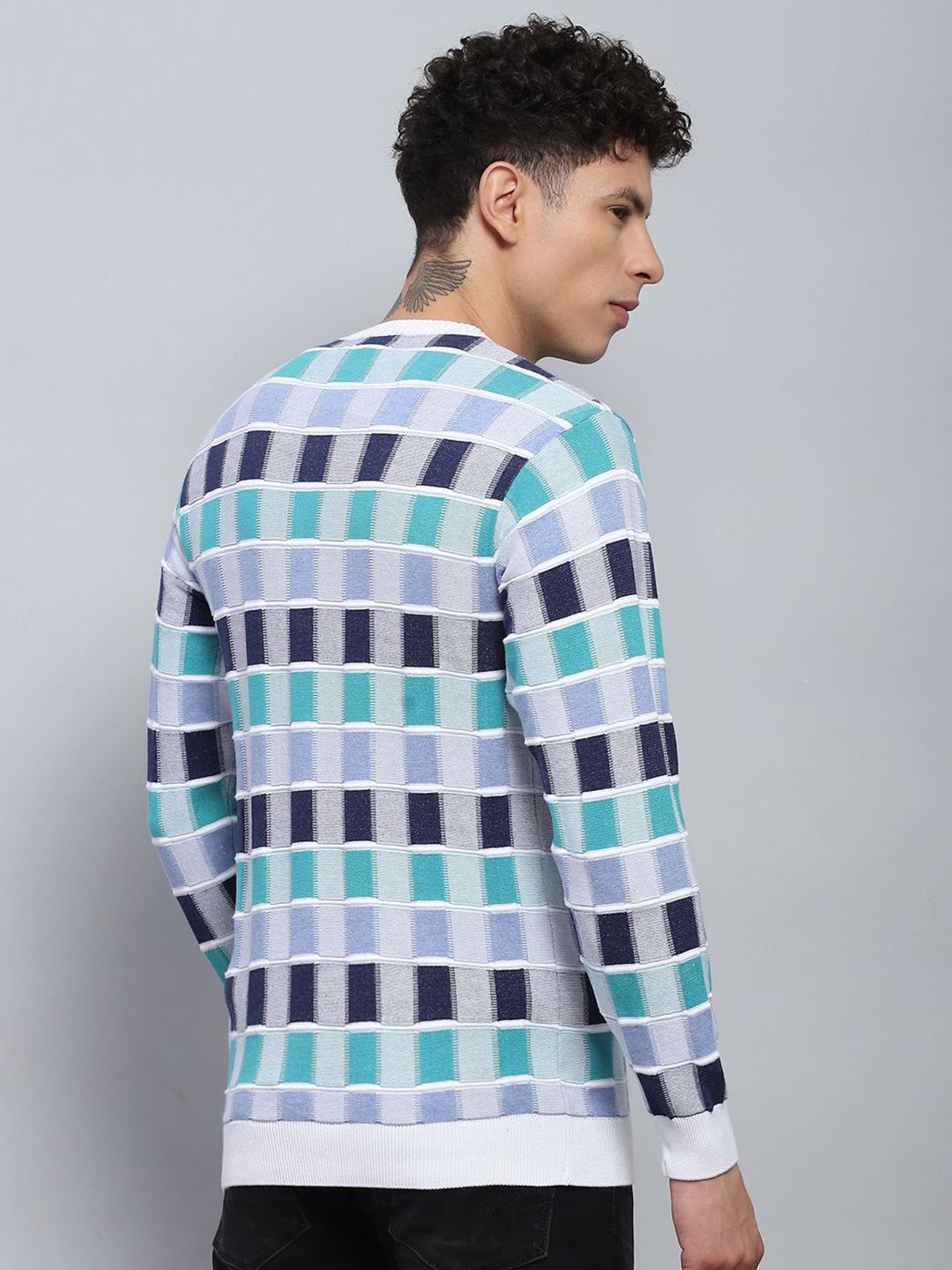 Monte Carlo Men Checked Pullover