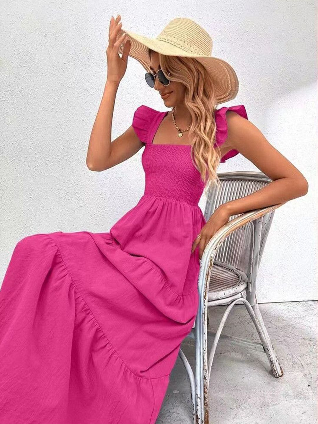 all about you Women Solid Maxi Dress