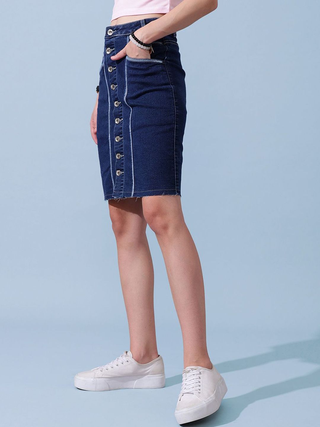 STREET 9 Woman Washed Mini Skirt