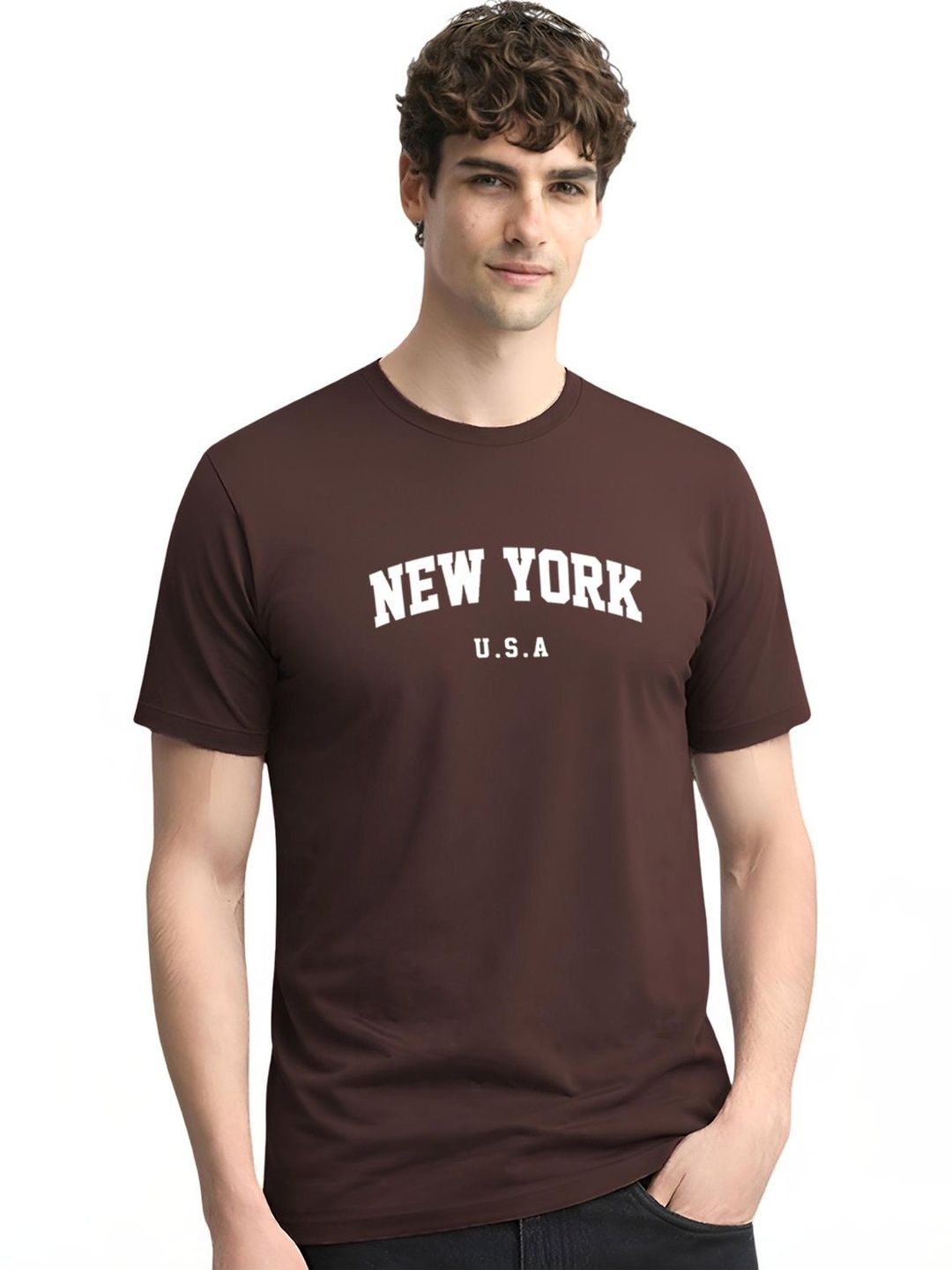 ADRO Men Typography Printed T-shirt
