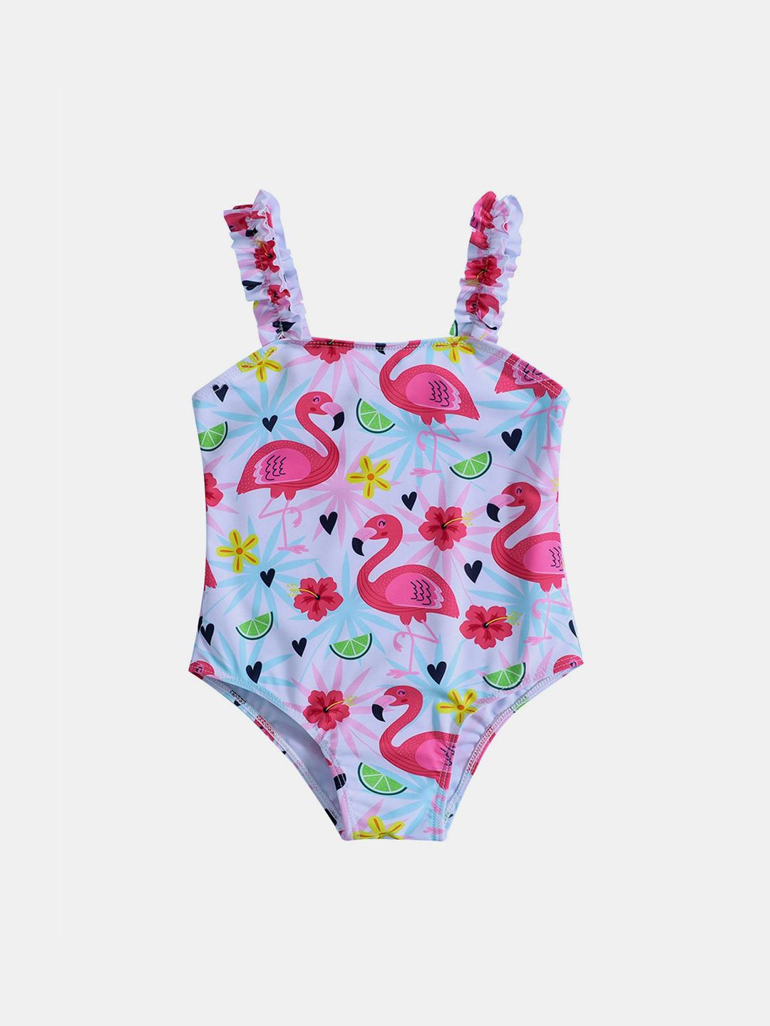 YK Girls Animal Printed Swimwear Bodysuit