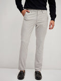 THE BEAR HOUSE Men Solid 4 Way Stretch Slim Fit Formal Trouser