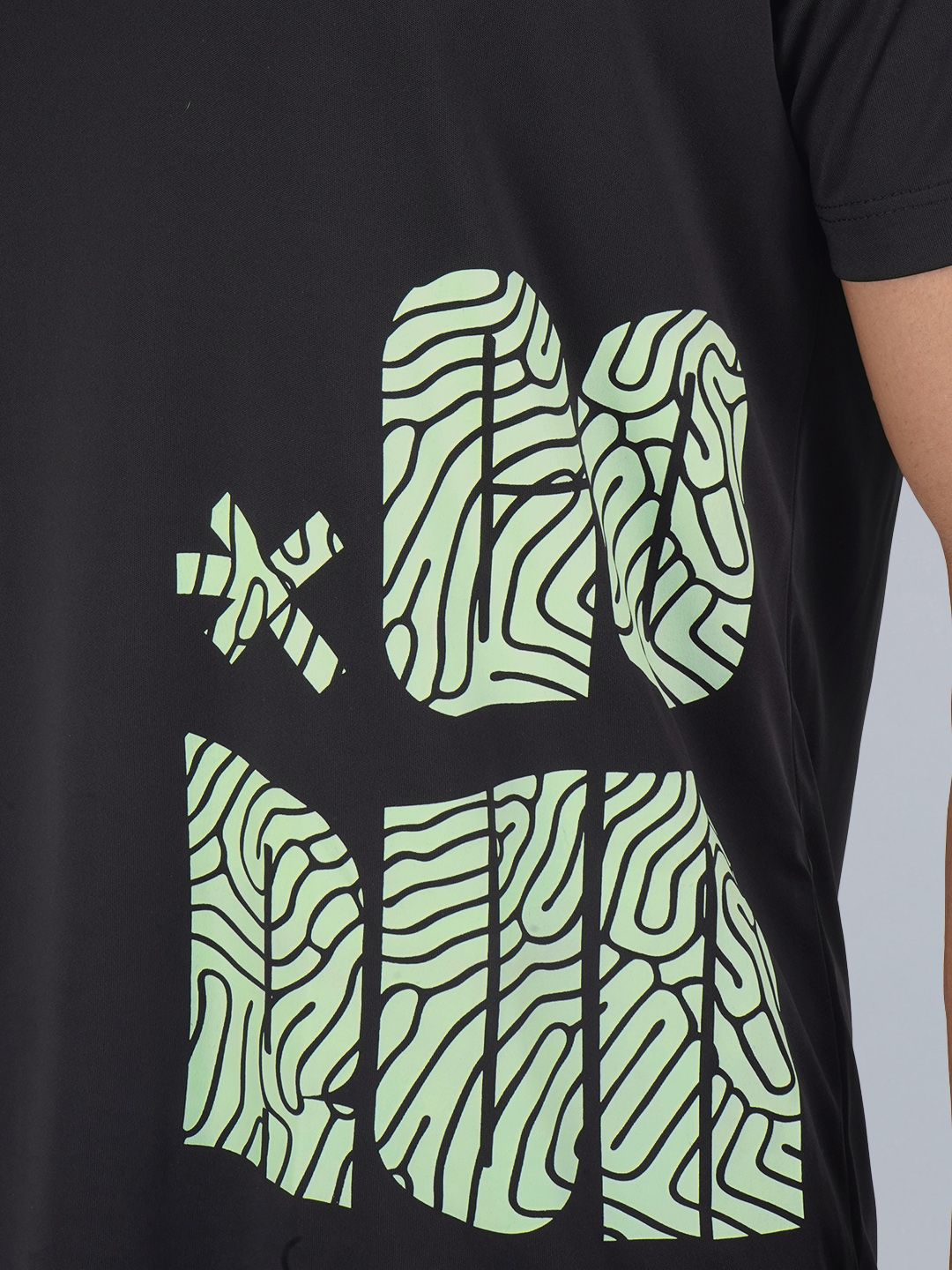 HRX by Hrithik Roshan Men Typography Printed Rapid-Dry Running T-shirt