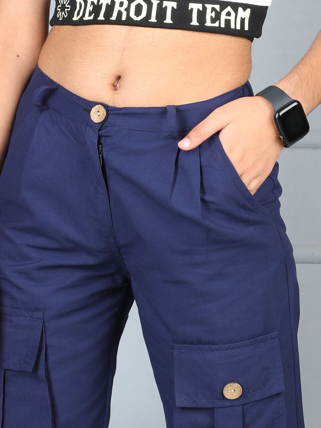 Cutiekins Girls Mid-Rise Regular Fit Easy Wash Cargos