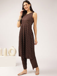 Anouk Ethnic Motifs Printed Kurta With Trousers