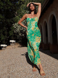 DressBerry Women Abstract Printed Maxi Dress