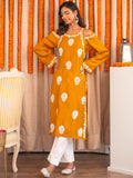 House of Kari Women Chikankari Muslin Kurta