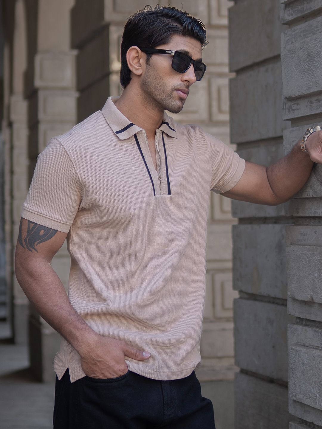 Powerlook Men Polo Collar T-shirt