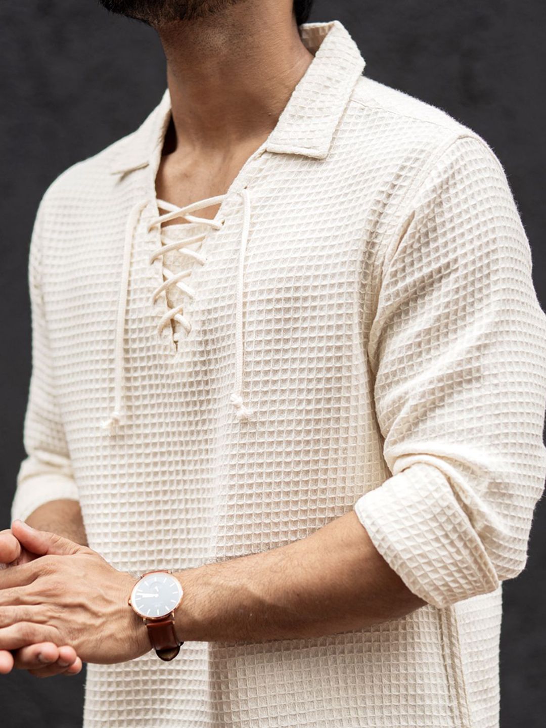 Powerlook Men Horizontal Stripes Opaque Casual Shirt