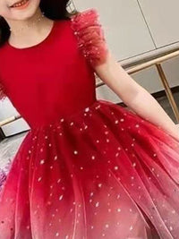 YK Girls Embellished Sleeveless Dress