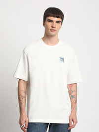 THE BEAR HOUSE Graphic Printed Round neck Loose Fit Cotton T-shirt