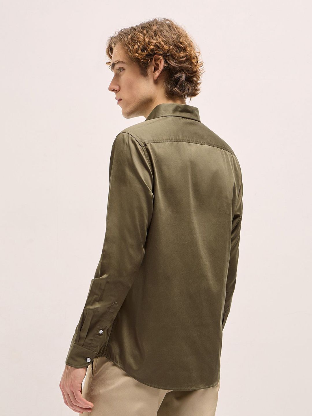 THE BEAR HOUSE Men Tailored Fit Pure Cotton Formal Shirt