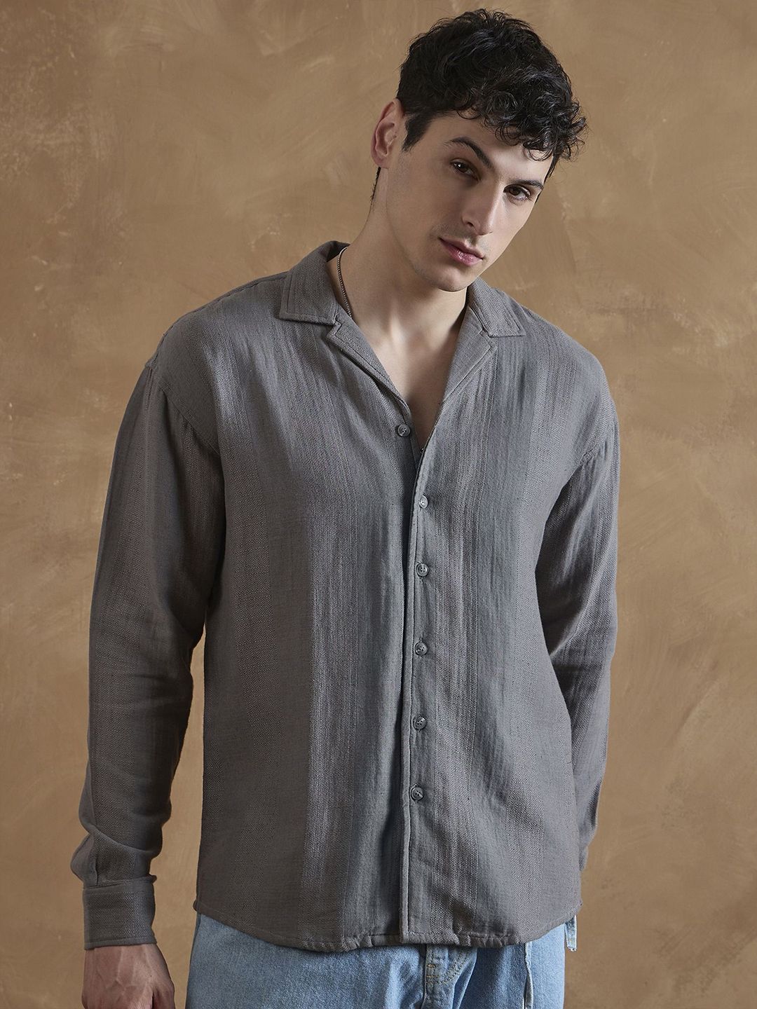 DENNISON Double Gauge Oversized Shirt