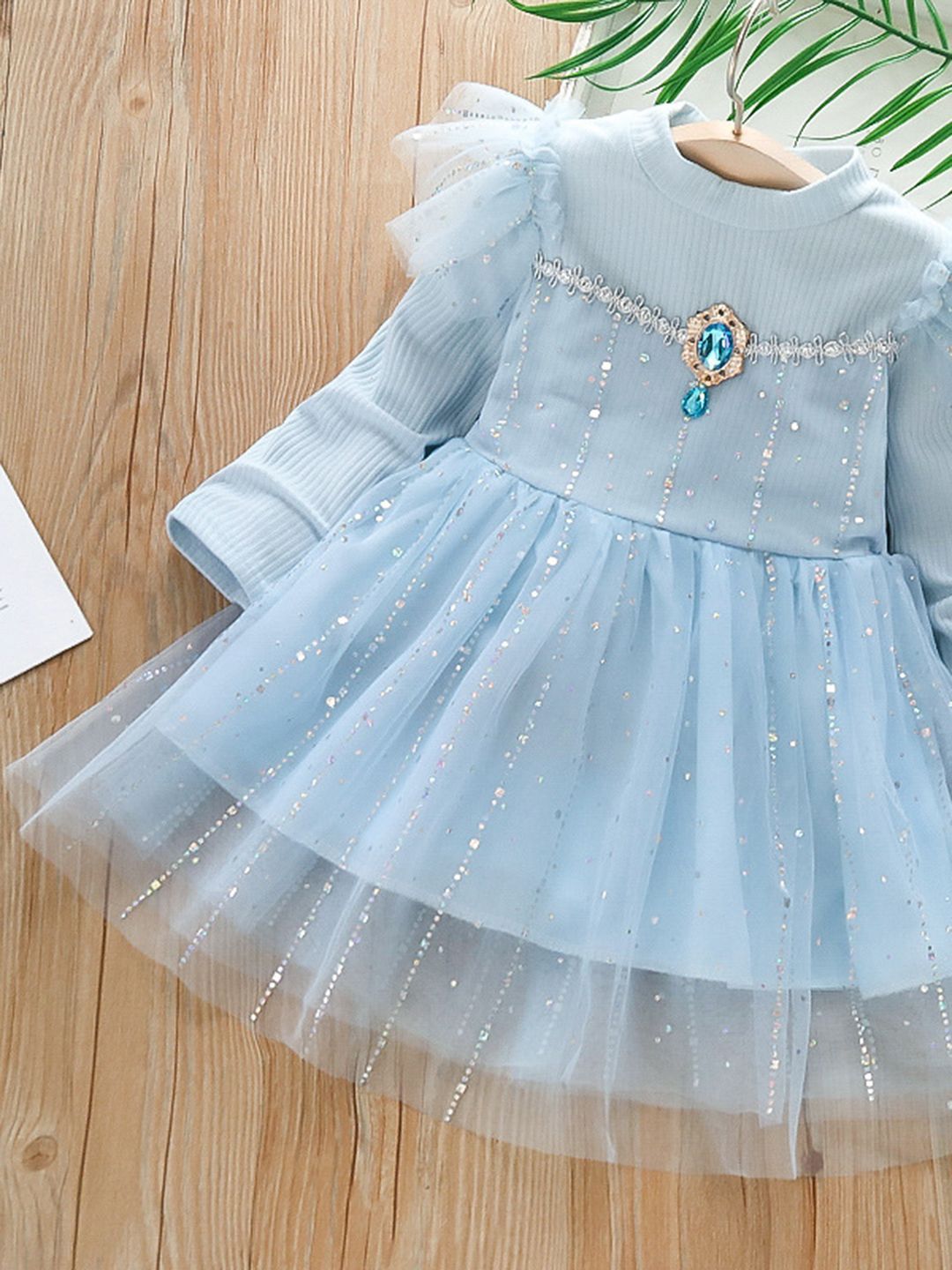 YK Girls Fit & Flare Cotton Dress