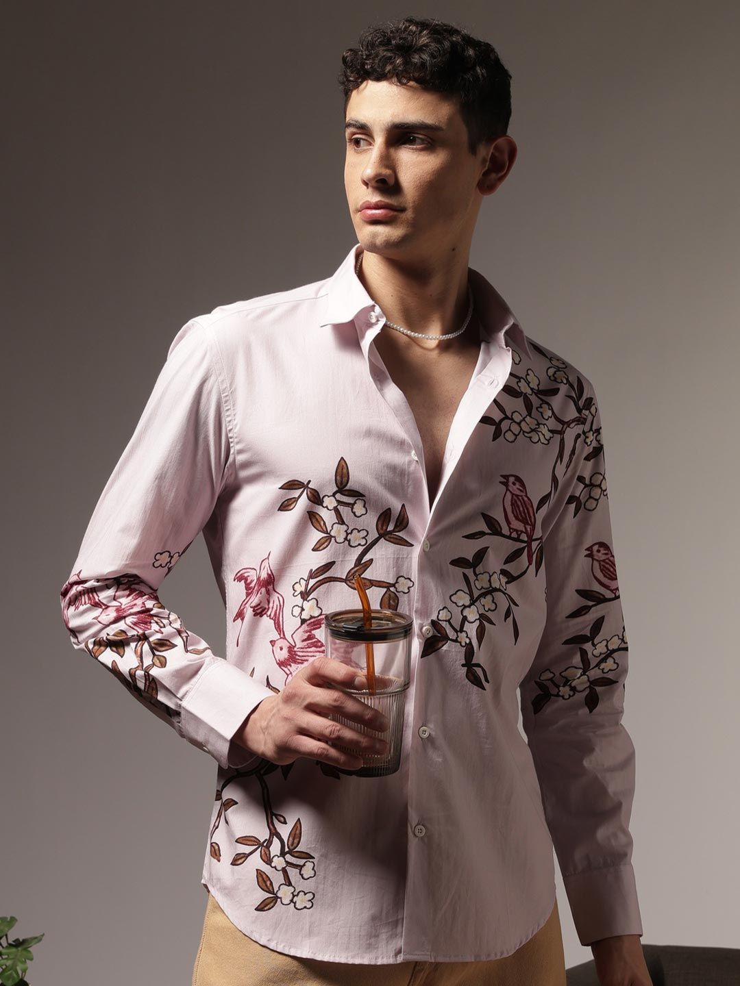 Baju Lengan Panjang Eszett Humming Branches Floral Cotton