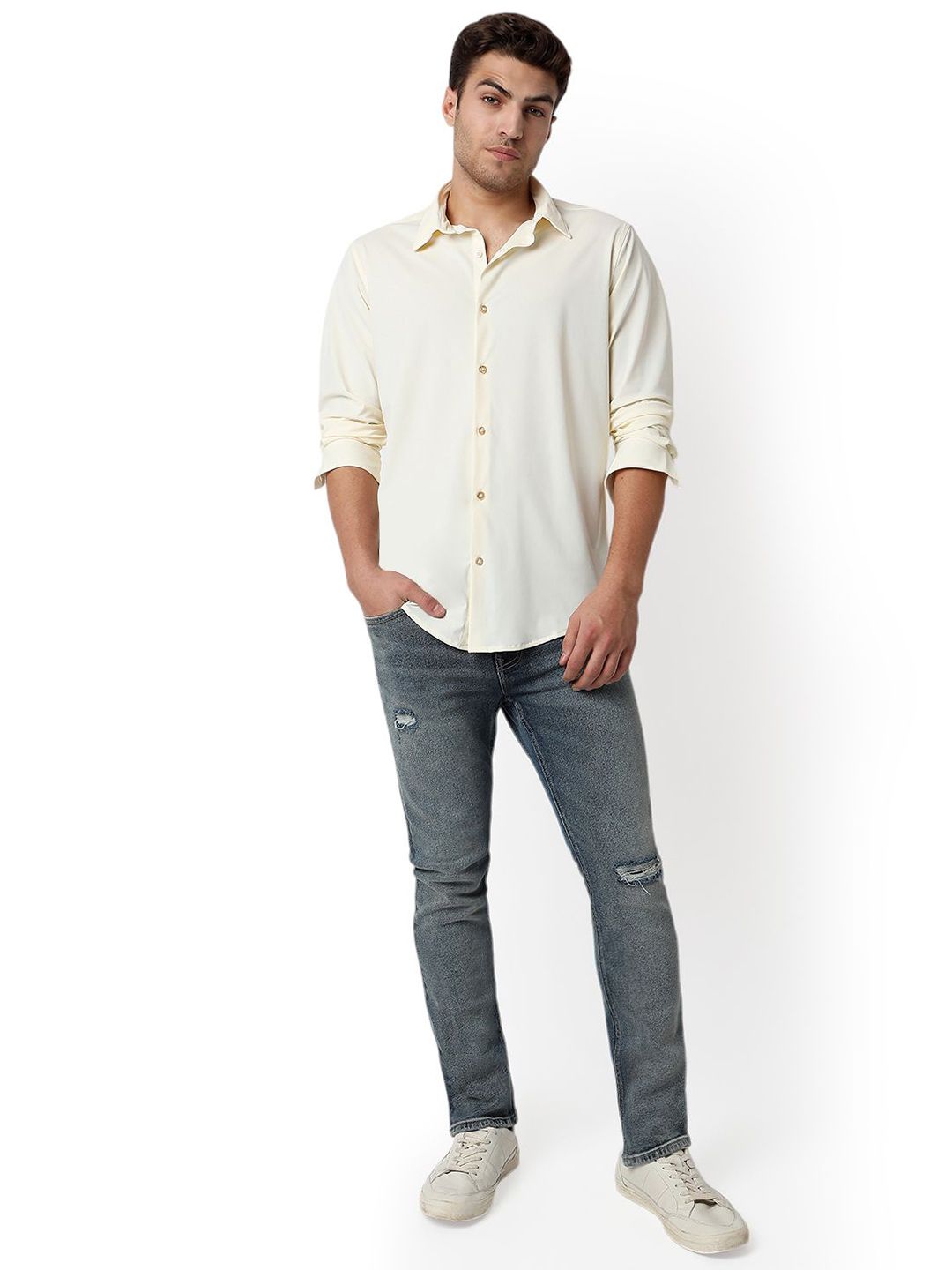 SPYKAR Men Slim Fit Opaque Casual Shirt
