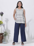 W Self Design Top with Trousers