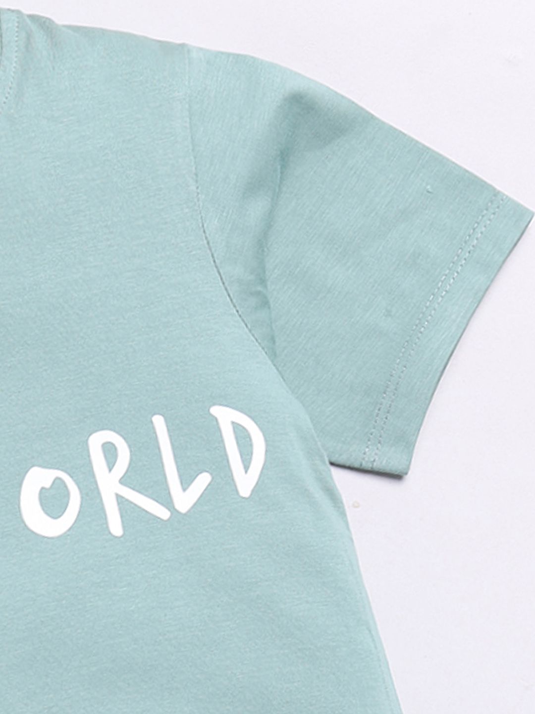 Happy Faces Kids Girls Typography Printed Pure Cotton Longline T-Shirt