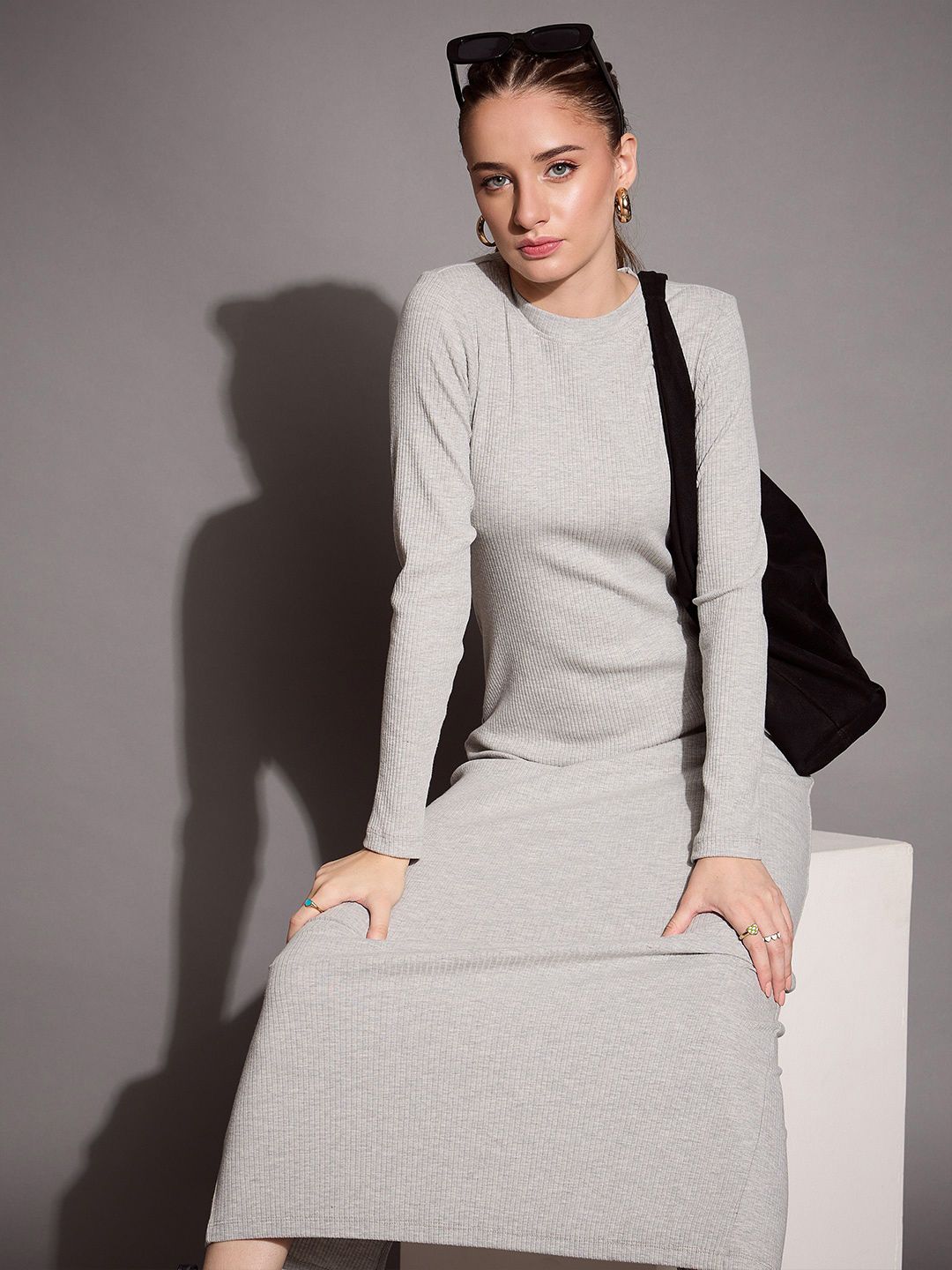 SASSAFRAS BASICS Bodycon Maxi Dress