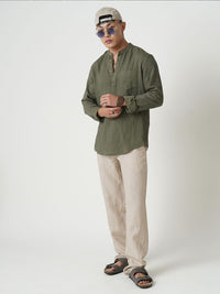 VASTRADO Men Jacquard Kurta