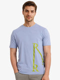 RARE RABBIT Men Typography Printed V-Neck T-shirt