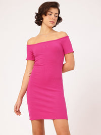 DressBerry Barbiecore Chic Knitted Bodycon Dress